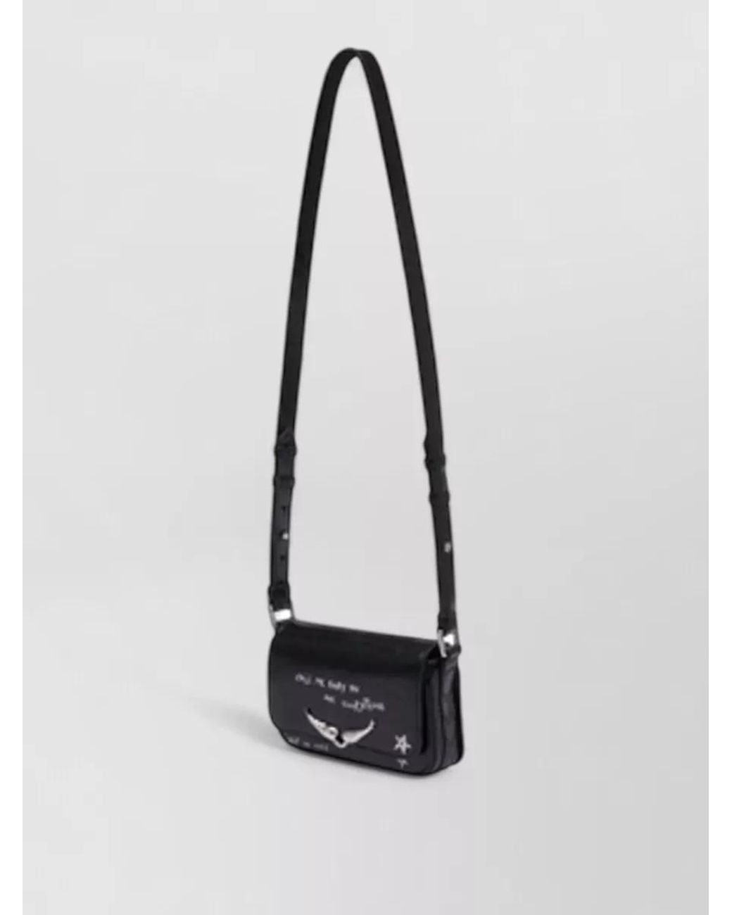 Zadig & Voltaire White Le Zazi Leather Crossbody Bag