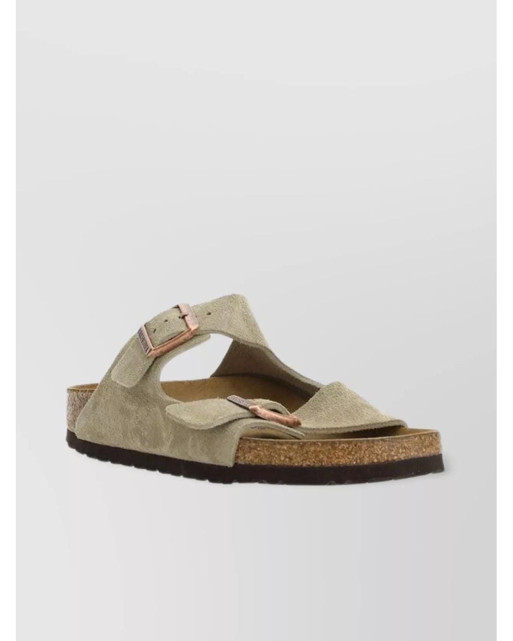 Birkenstock Natural Suede Leather Arizona Sandals for men