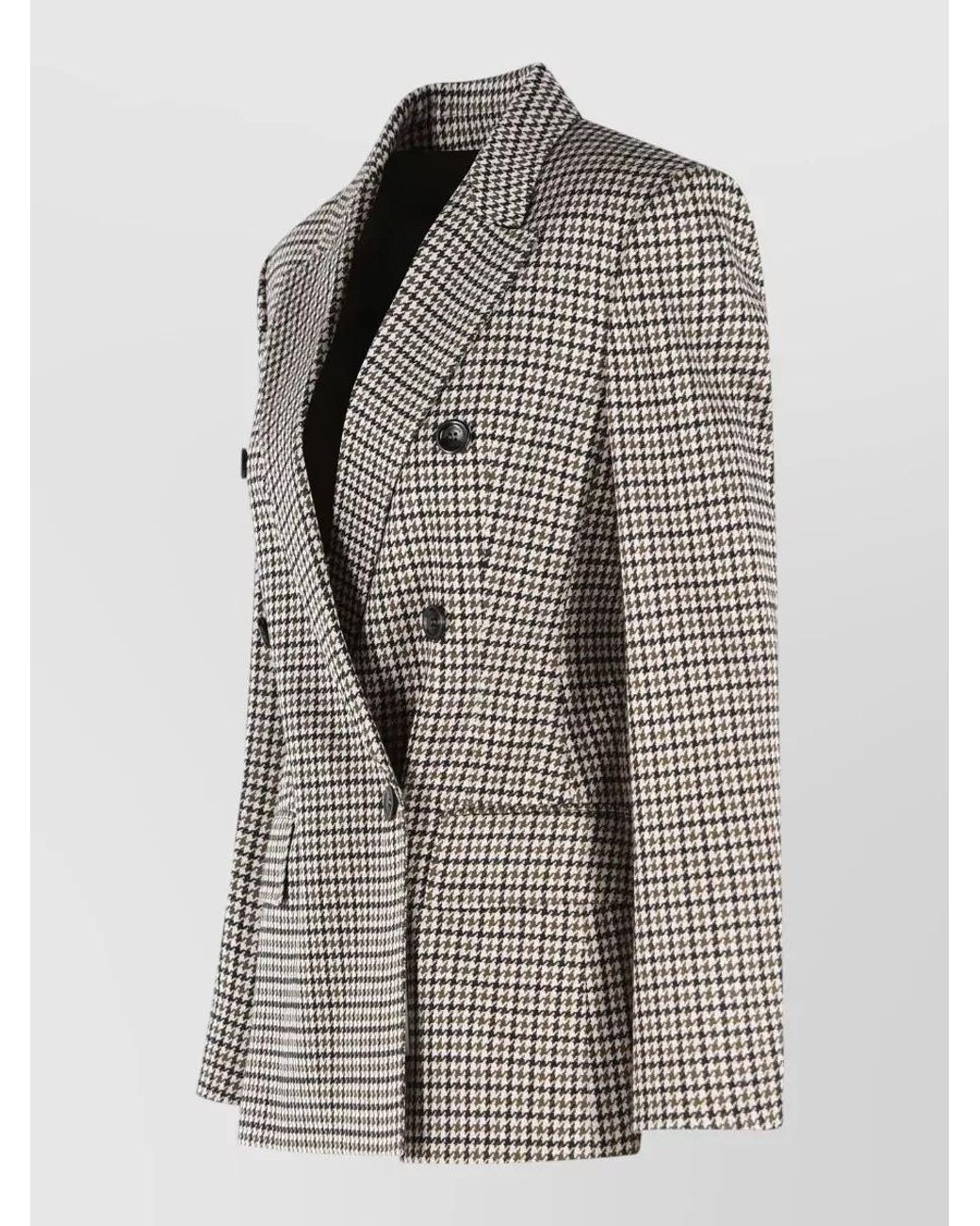 Max Mara Multicolor Viscose Virgin Wool Blazer