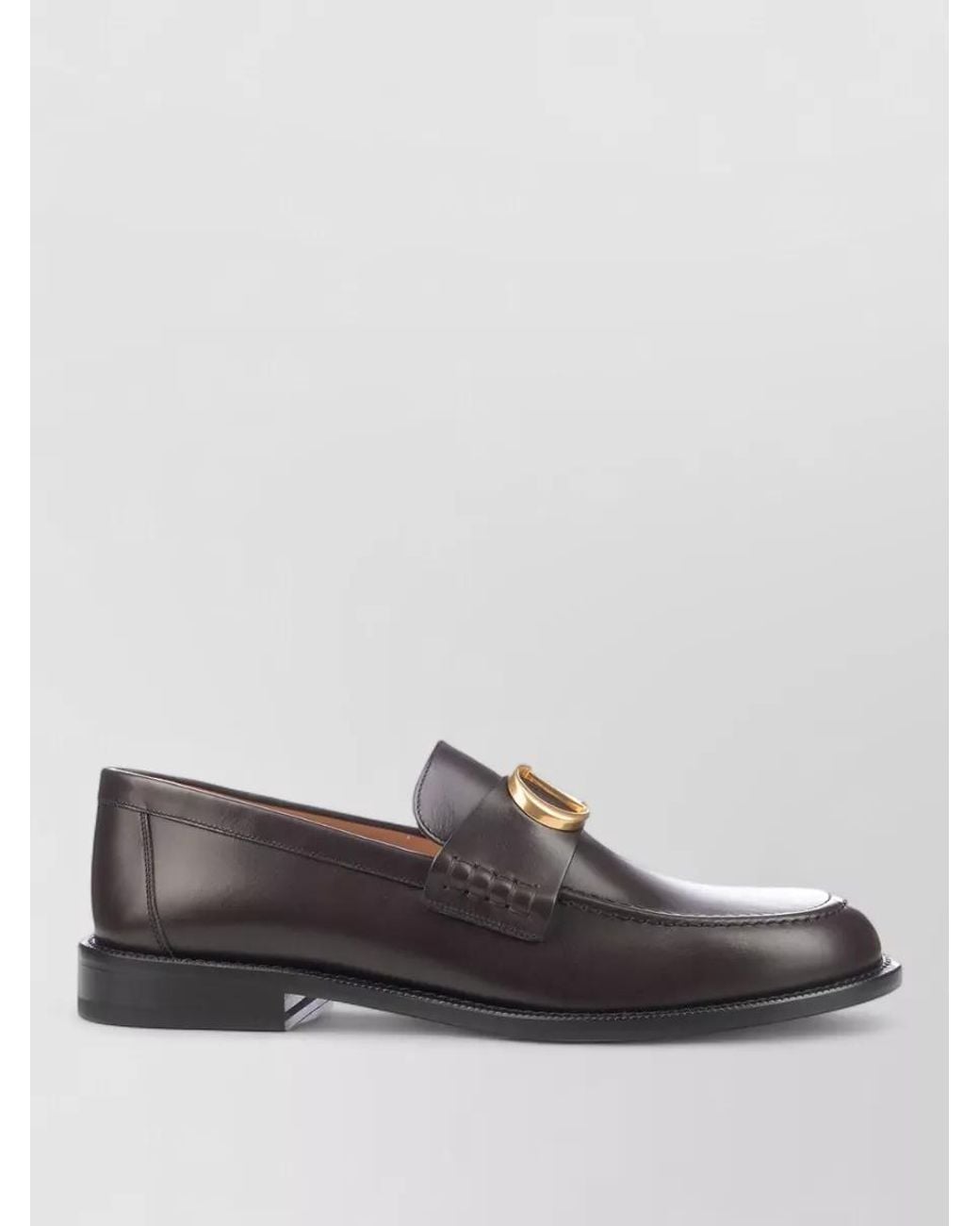 Dior Gray Leather Loafers for men