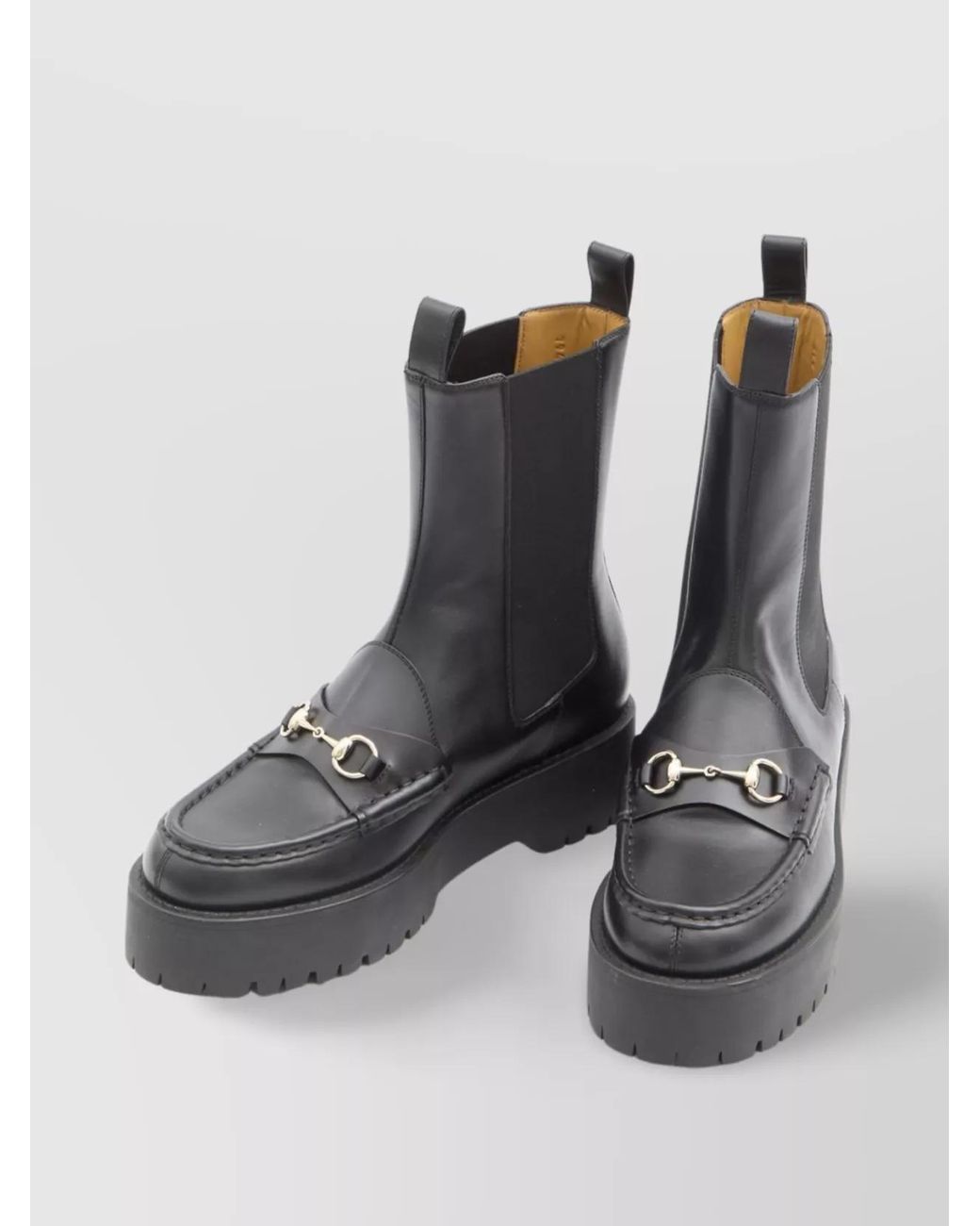 Gucci Black Horsebit Boots
