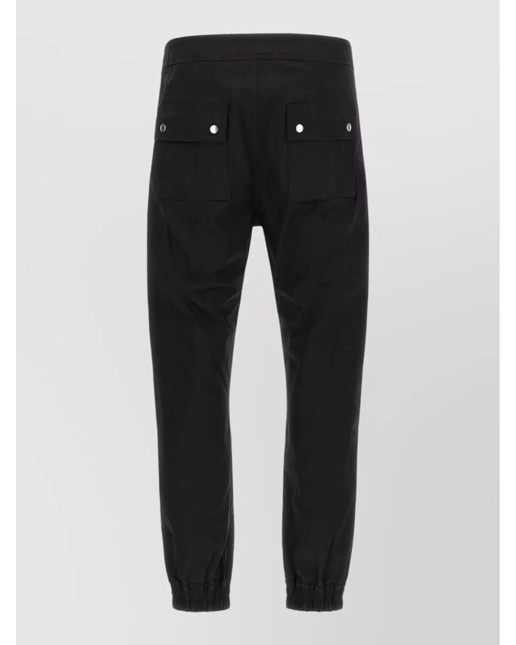 Rick Owens Black Heizer Cargo Track Pants for men