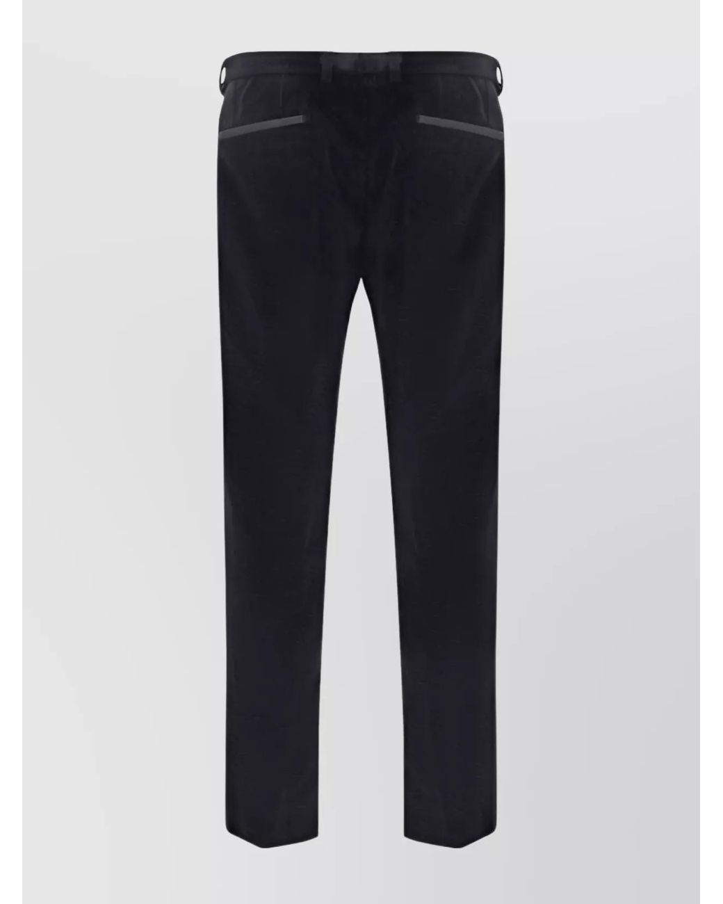 Dolce & Gabbana Blue Cotton-Blend Straight-Leg Trousers for men