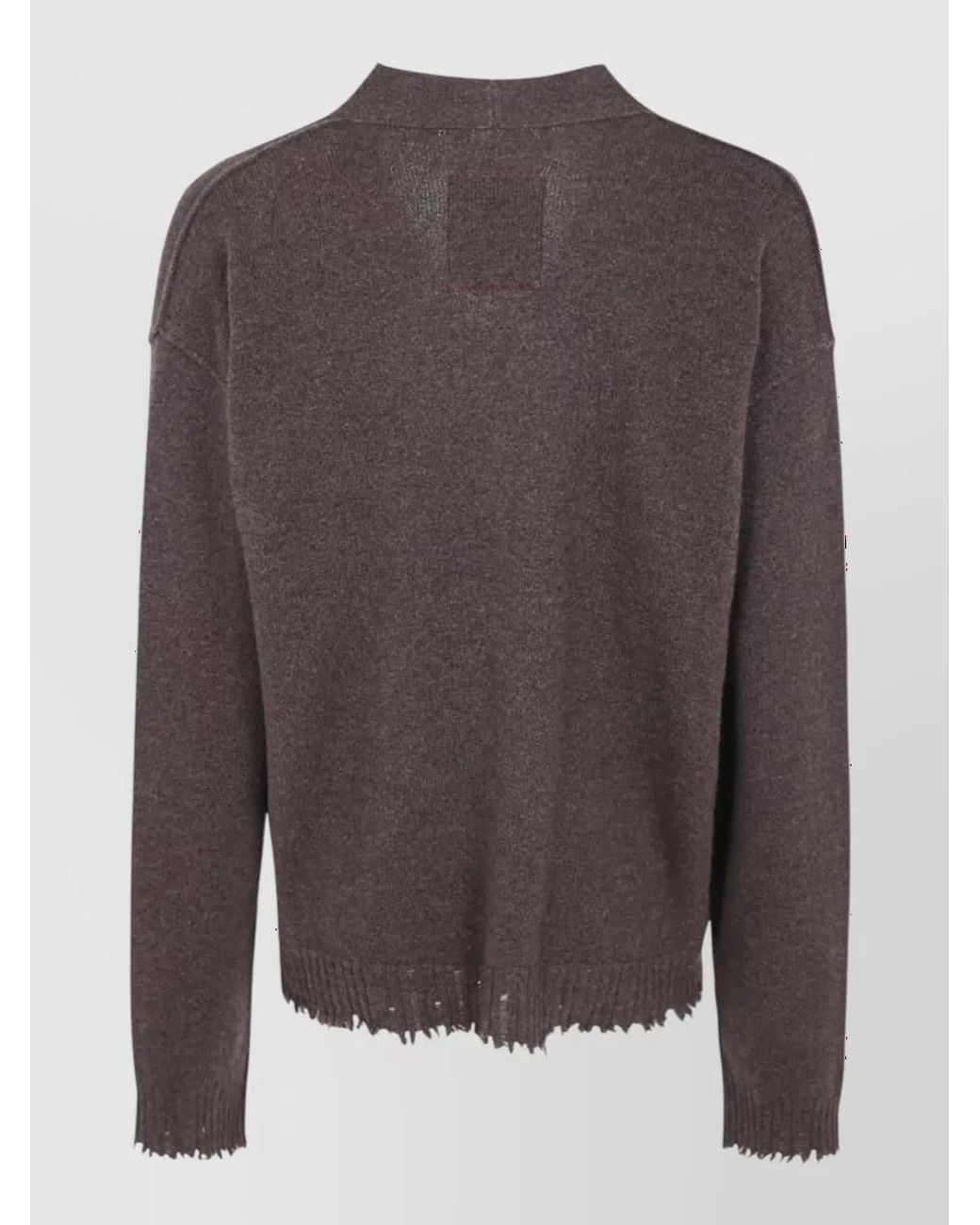 Uma Wang Brown Cashmere Cardigan for men
