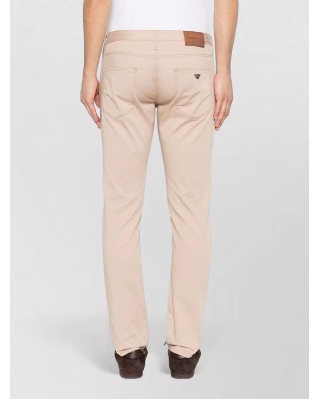 Emporio Armani Natural Denim Straight-Leg Jeans for men