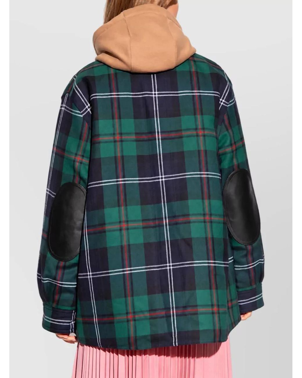 Burberry Green Wool Fitted Jacket