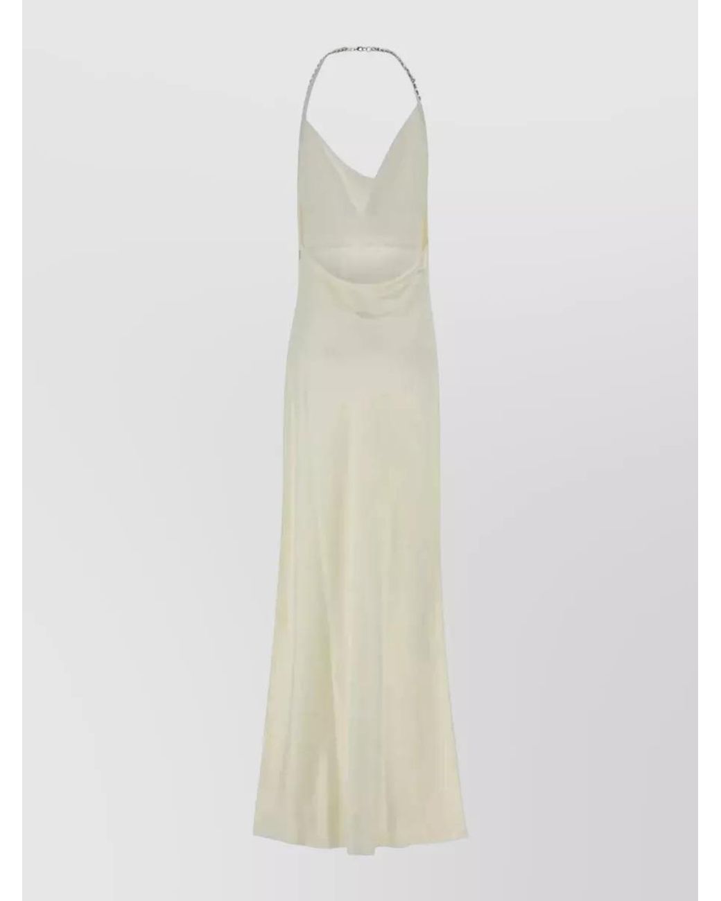 Stella McCartney White Satin Maxi Dress
