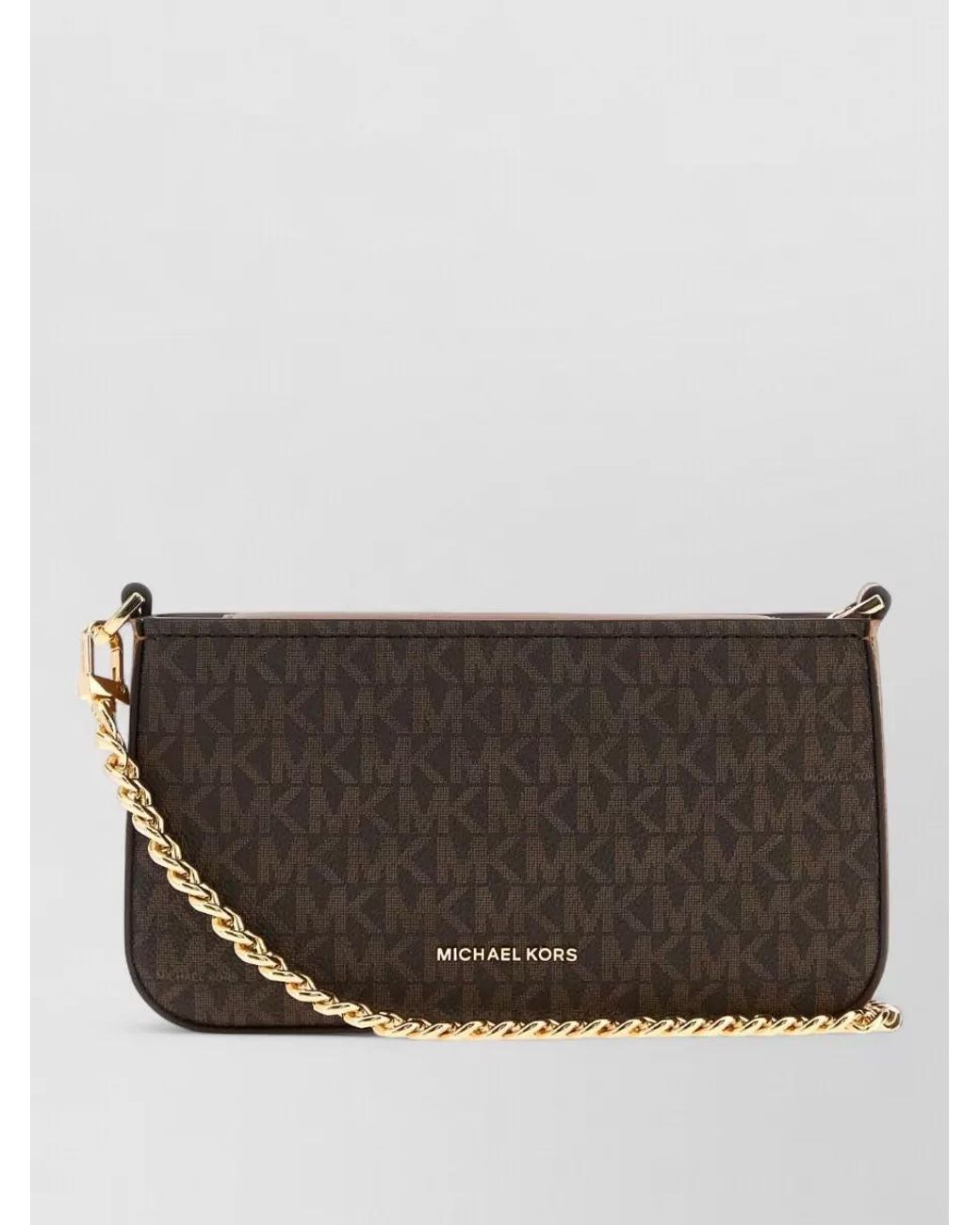 Michael Kors Gray Na Canvas Clutch Bag