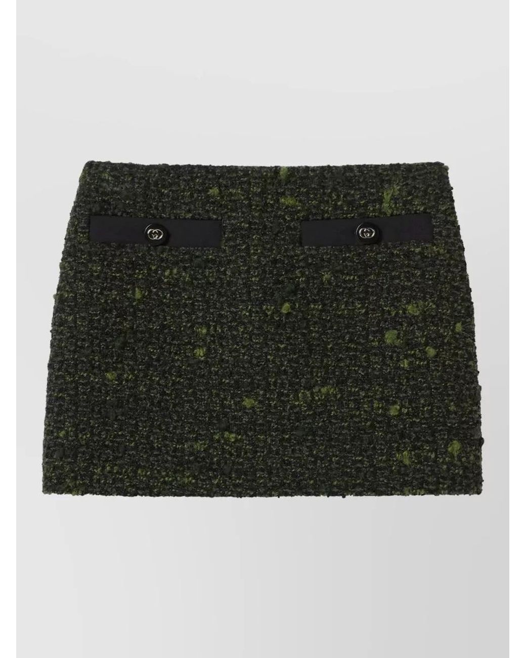 Gucci Black Bouclé Mini Skirt