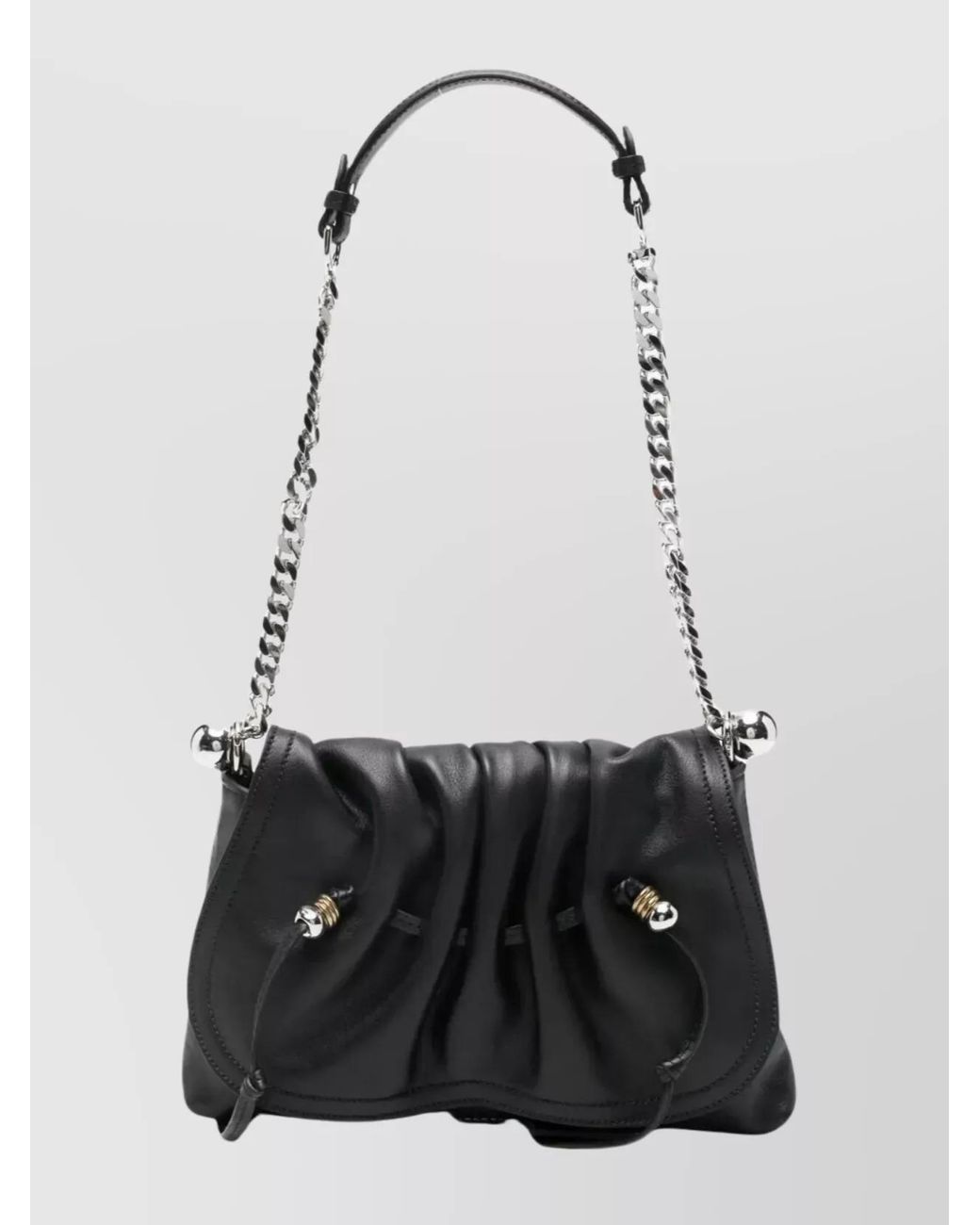 Isabel Marant White Bolton Leather Shoulder Bag