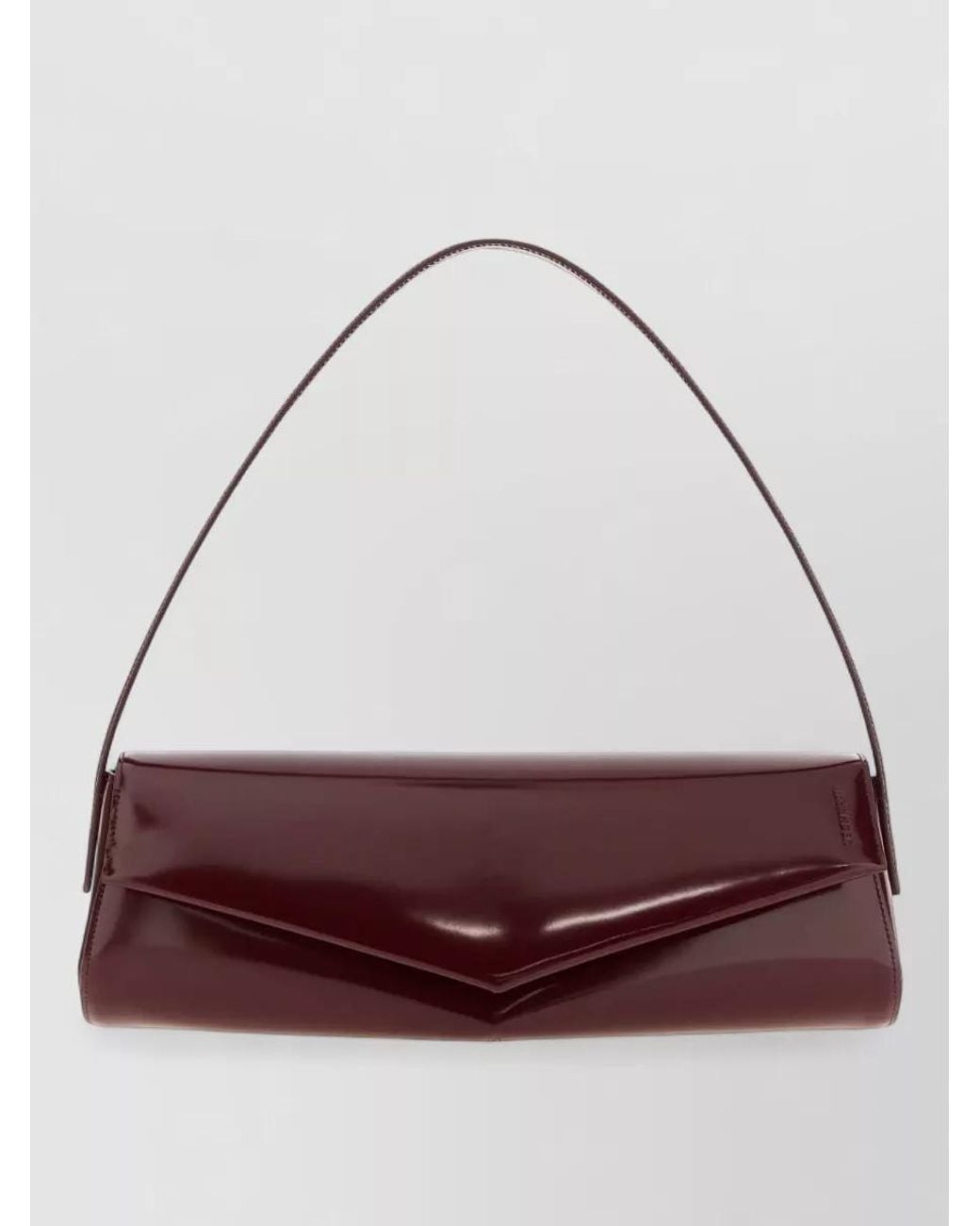 Jil Sander Purple Na Leather Clutch Bag