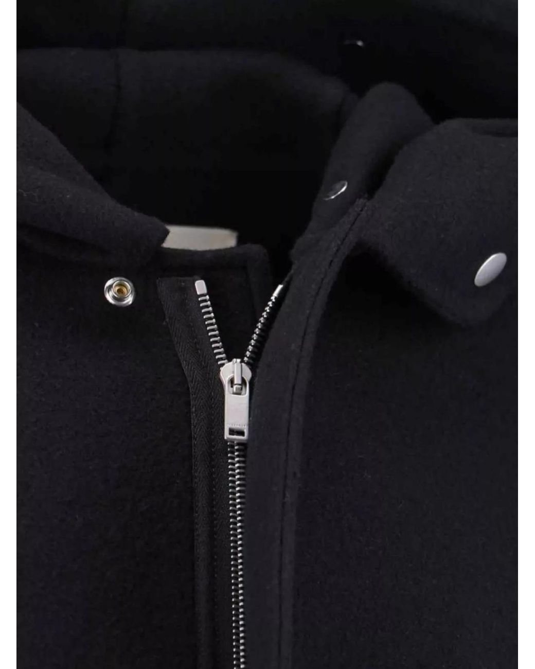 Jil Sander Blue Virgin Wool Hooded Jacket for men