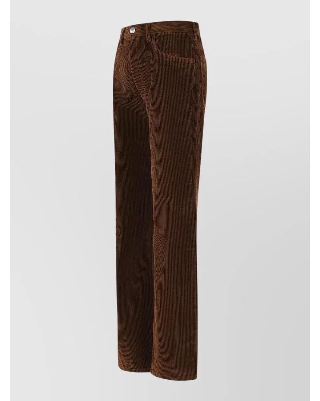 Marni Brown Corduroy Flared Trousers