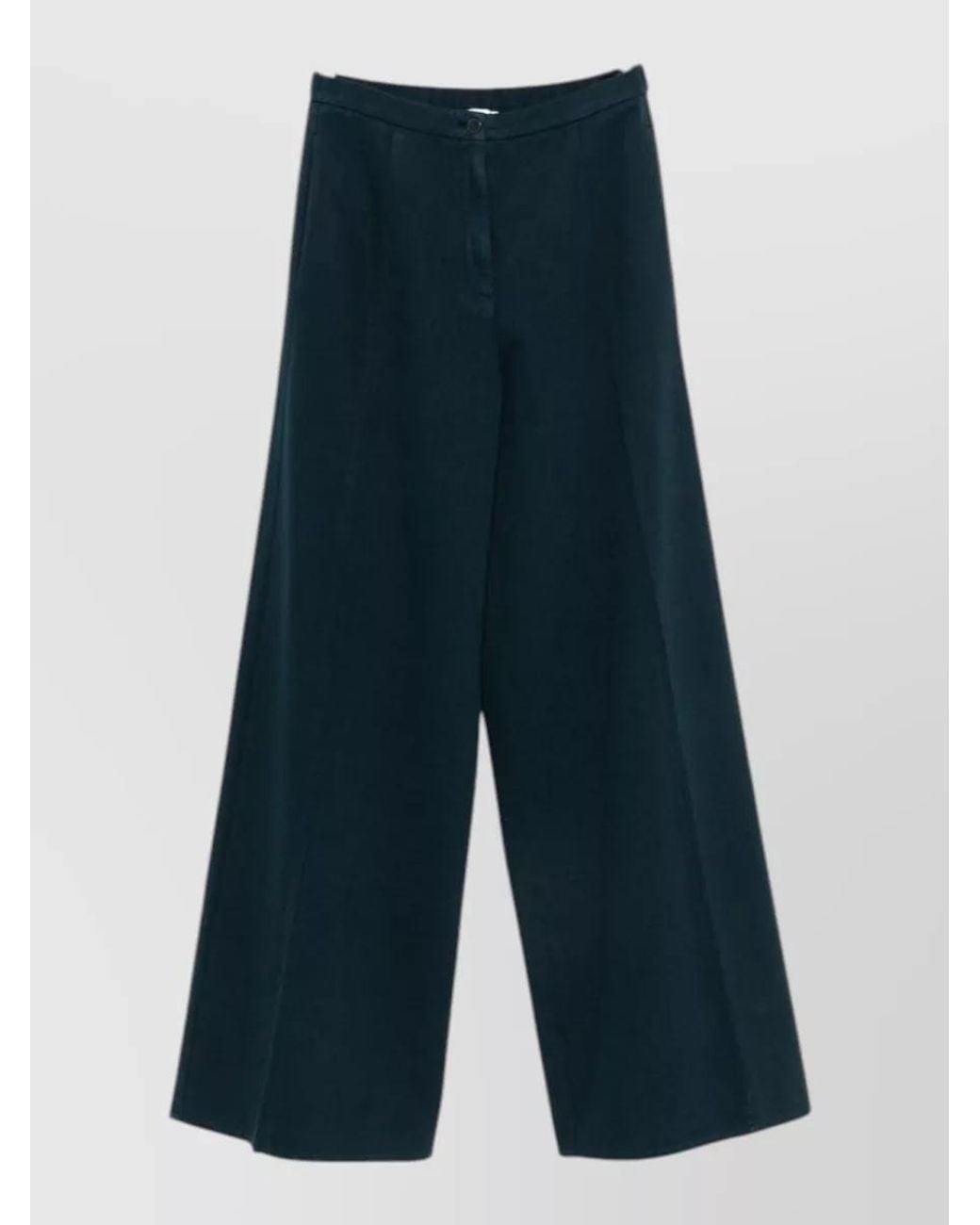 Forte_forte Blue Cotton Wide-Leg Trousers