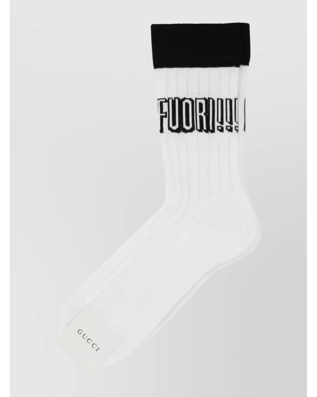 Gucci White Stretch Cotton Blend Socks