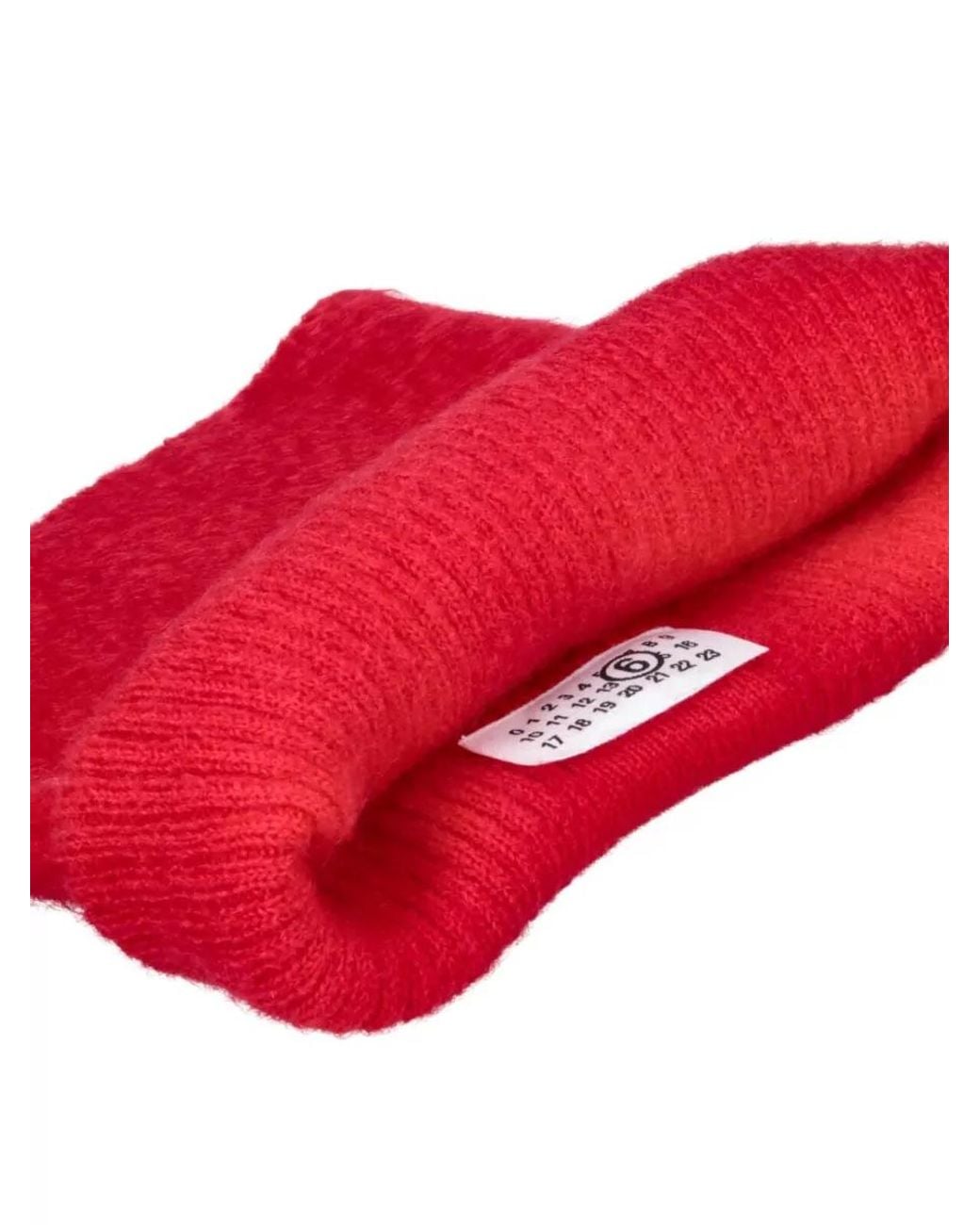 MM6 by Maison Margiela Red Mohair Gloves