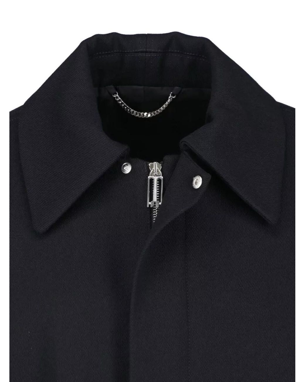 Victoria Beckham Black Single-Breasted Coat