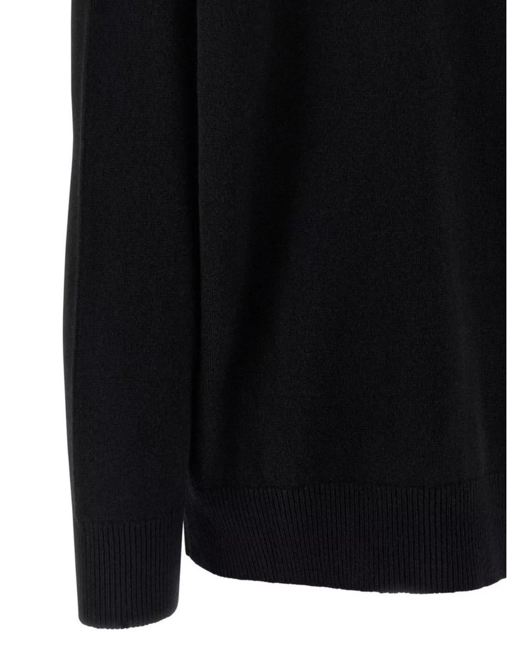 Jil Sander Blue Cashmere Oversized Ribbed V-Neck Jumper
