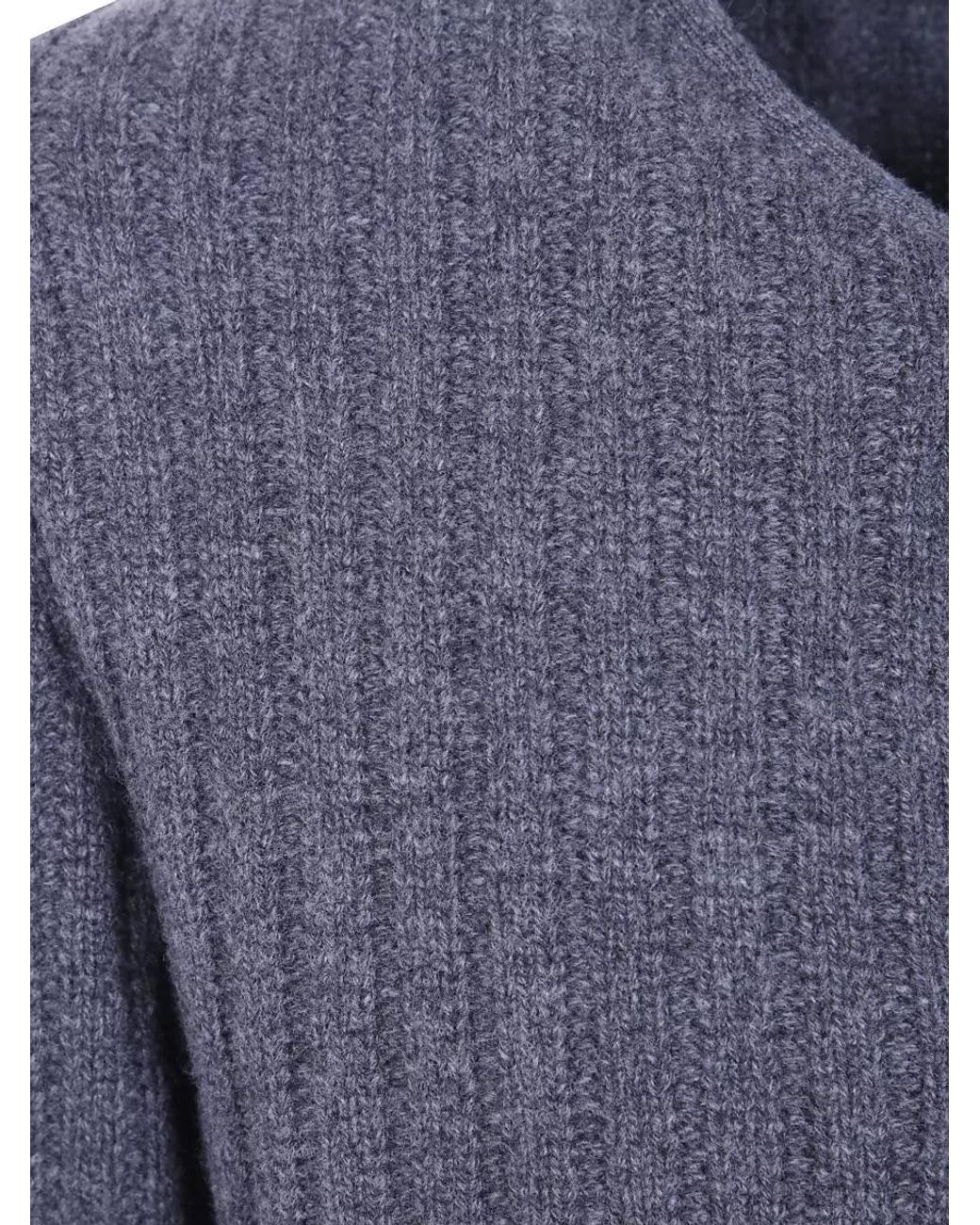 Lardini Blue Cashmere Wool Coat for men