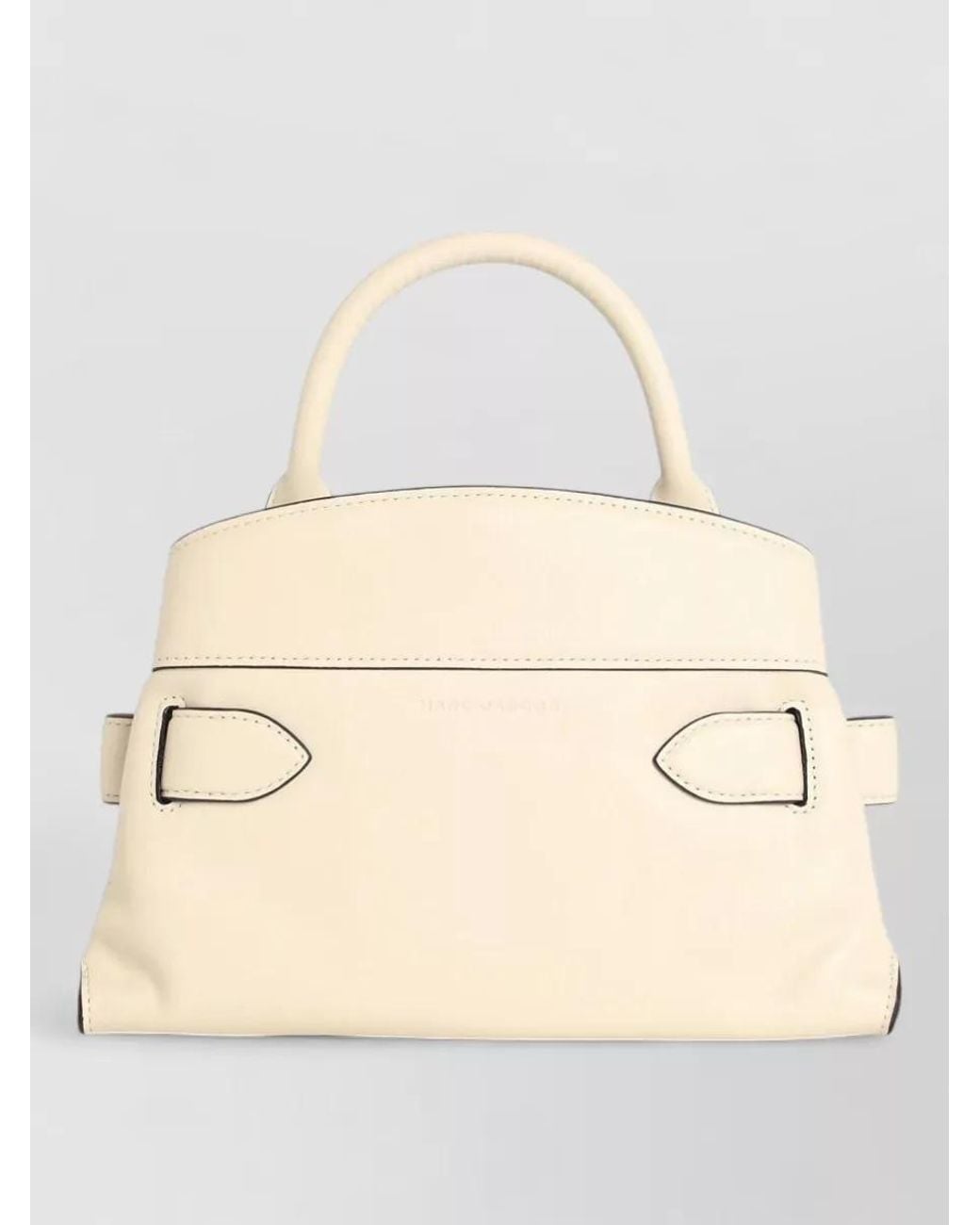 Marc Jacobs Natural Small Leather Satchel Bag Adjustable Strap