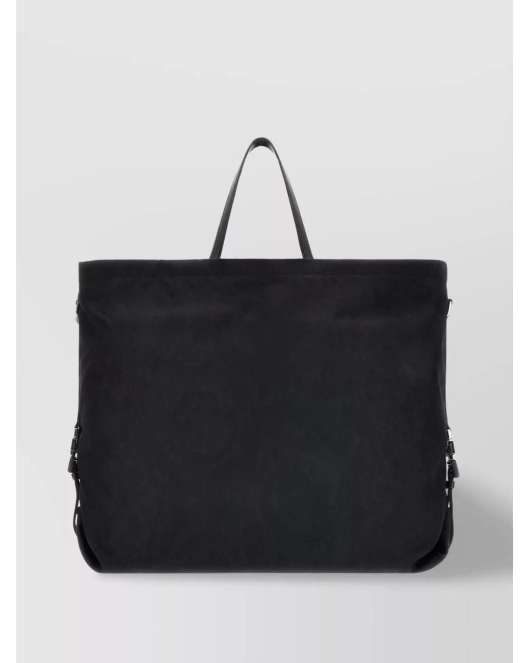 Versace Black Nylon Tote Bag for men