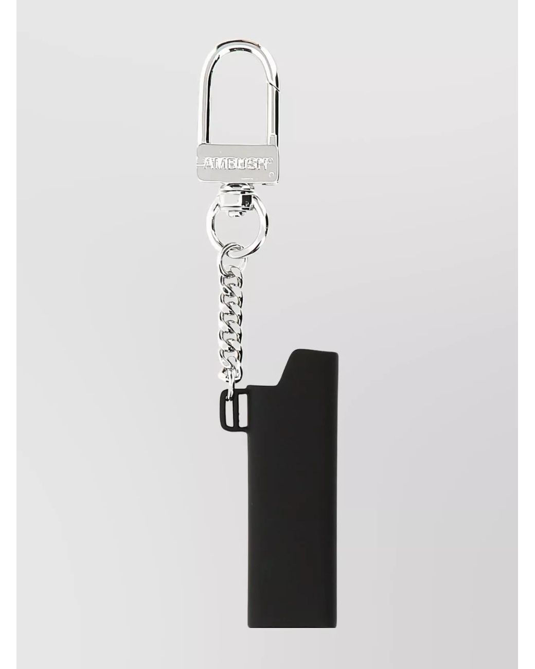 Ambush White Brass Lighter Holder Keyring for men