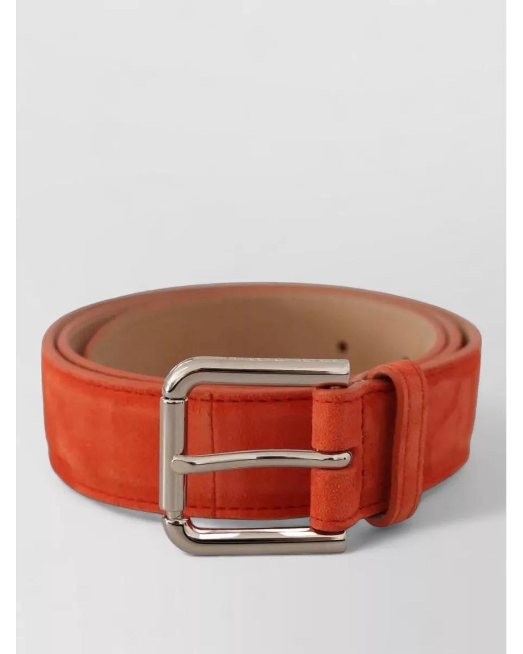 Dolce & Gabbana Red Suede Leather Belt