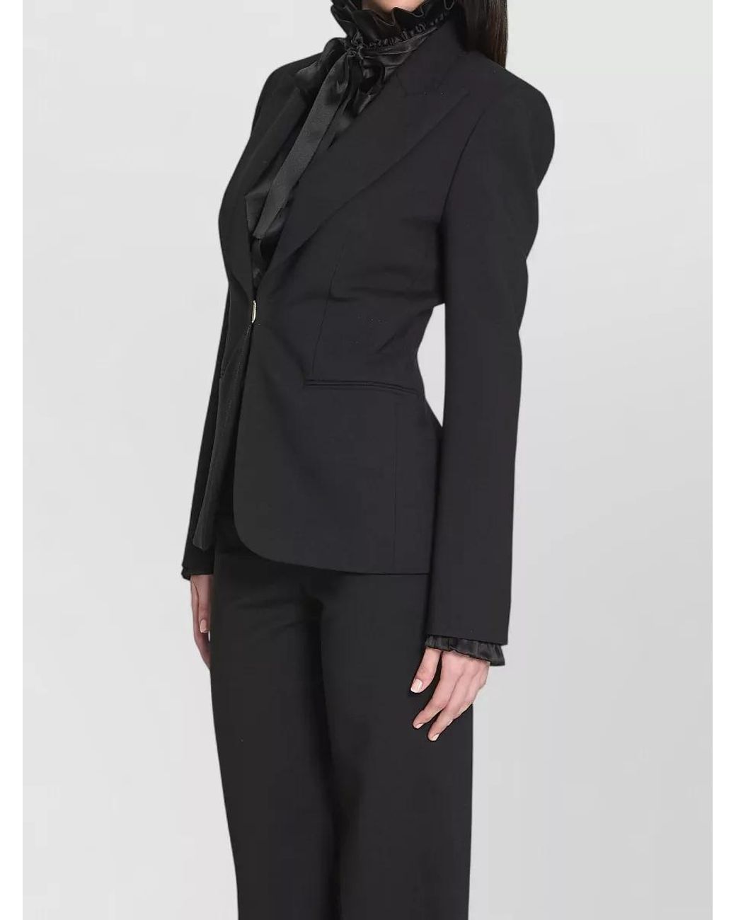 Gucci Black Wool Single-Breasted Blazer