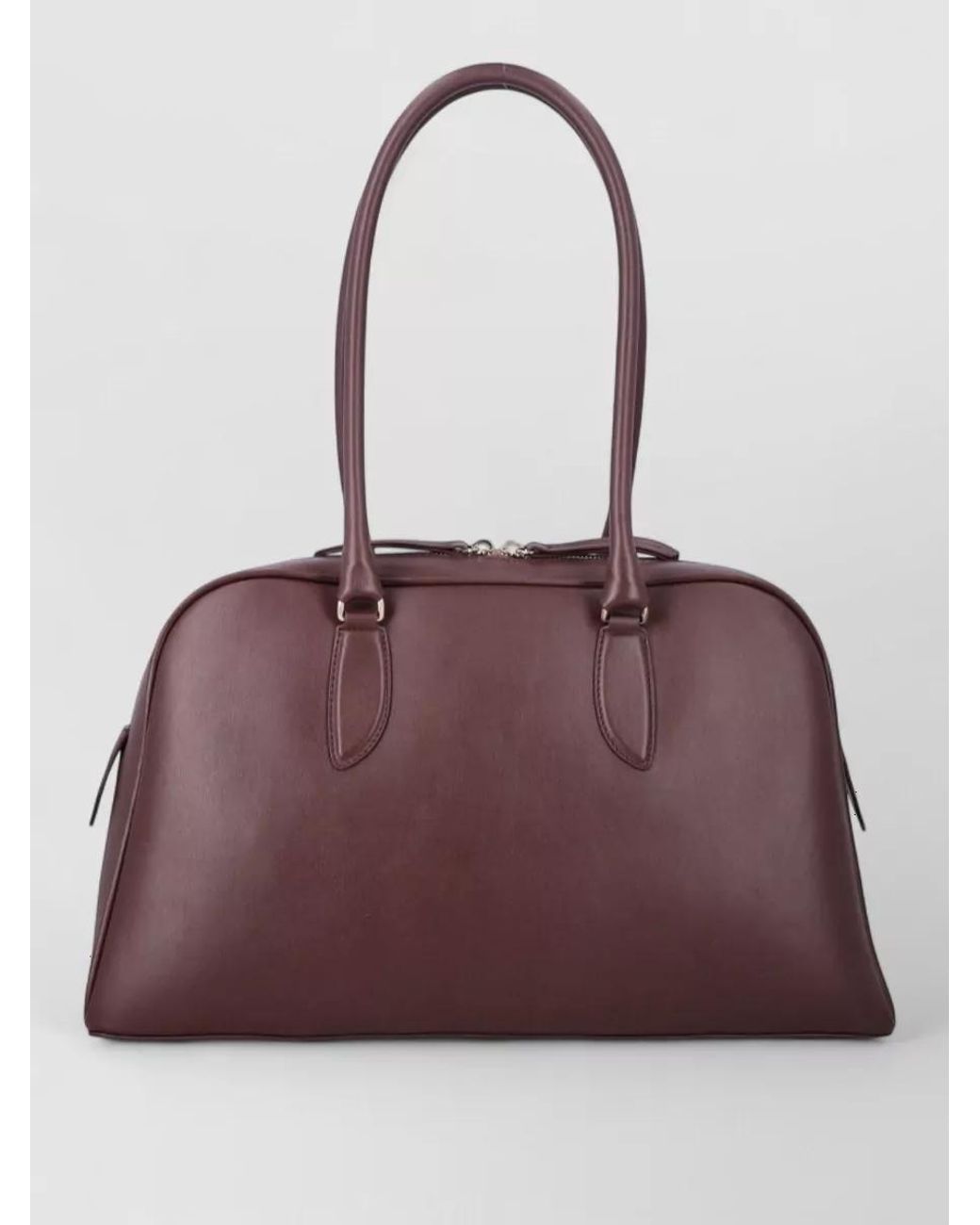 A.P.C. Purple Sac Medium Leather Tote Bag