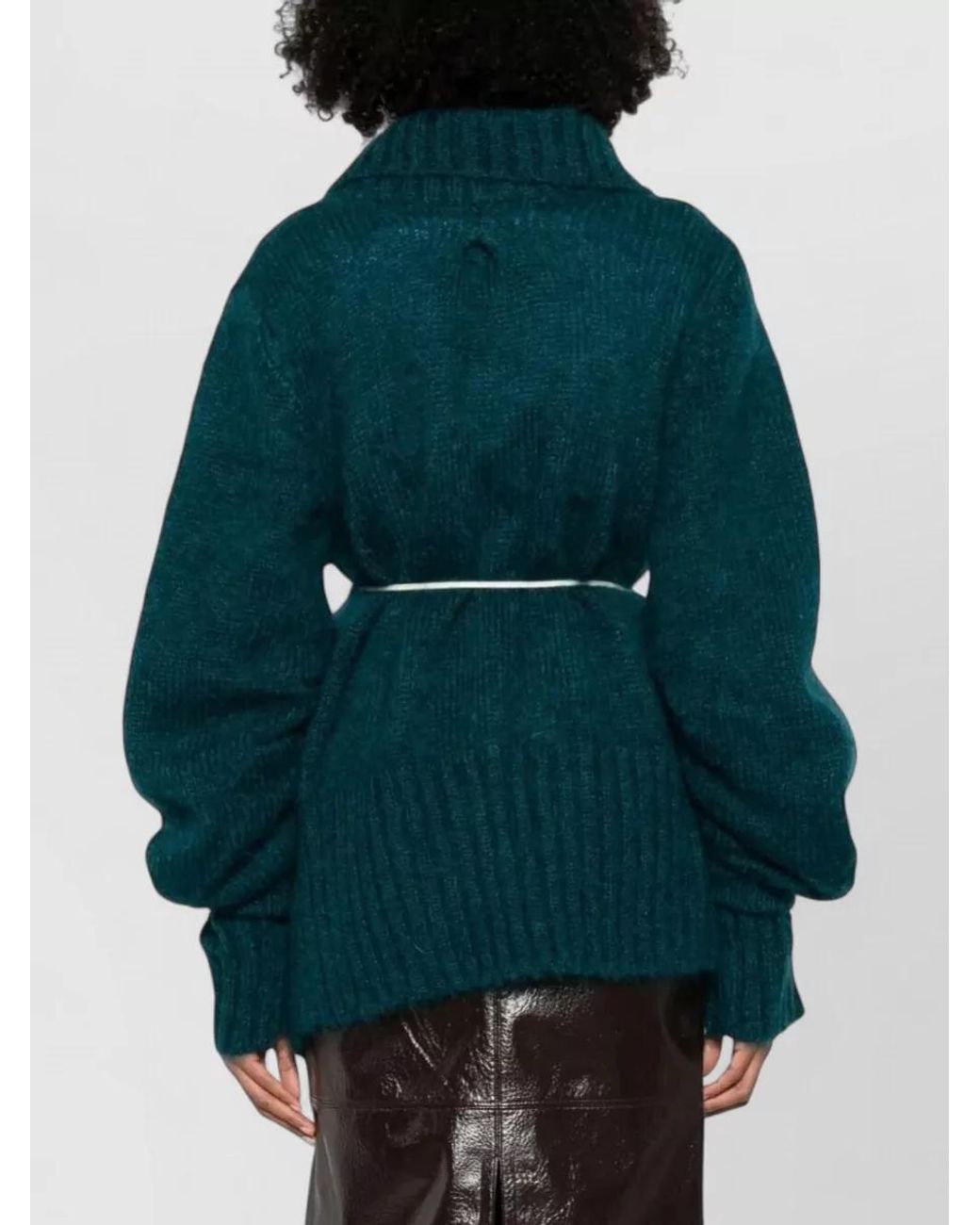 Dries Van Noten Green Temperance Cardigan