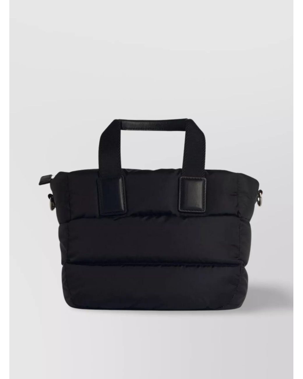 Moncler Blue Caradoc Small Nylon Quilted Tote Bag