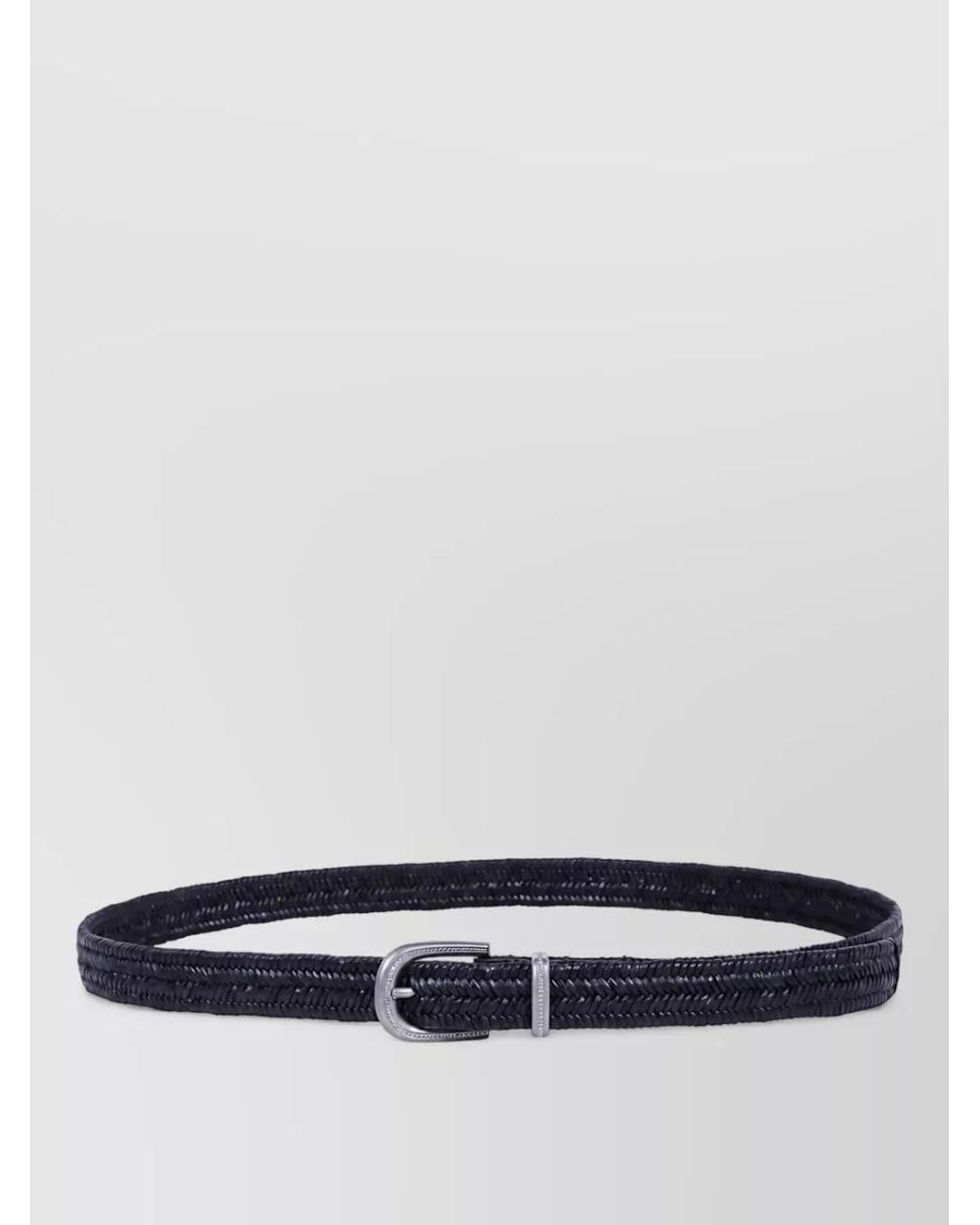 Brunello Cucinelli White Leather Belt