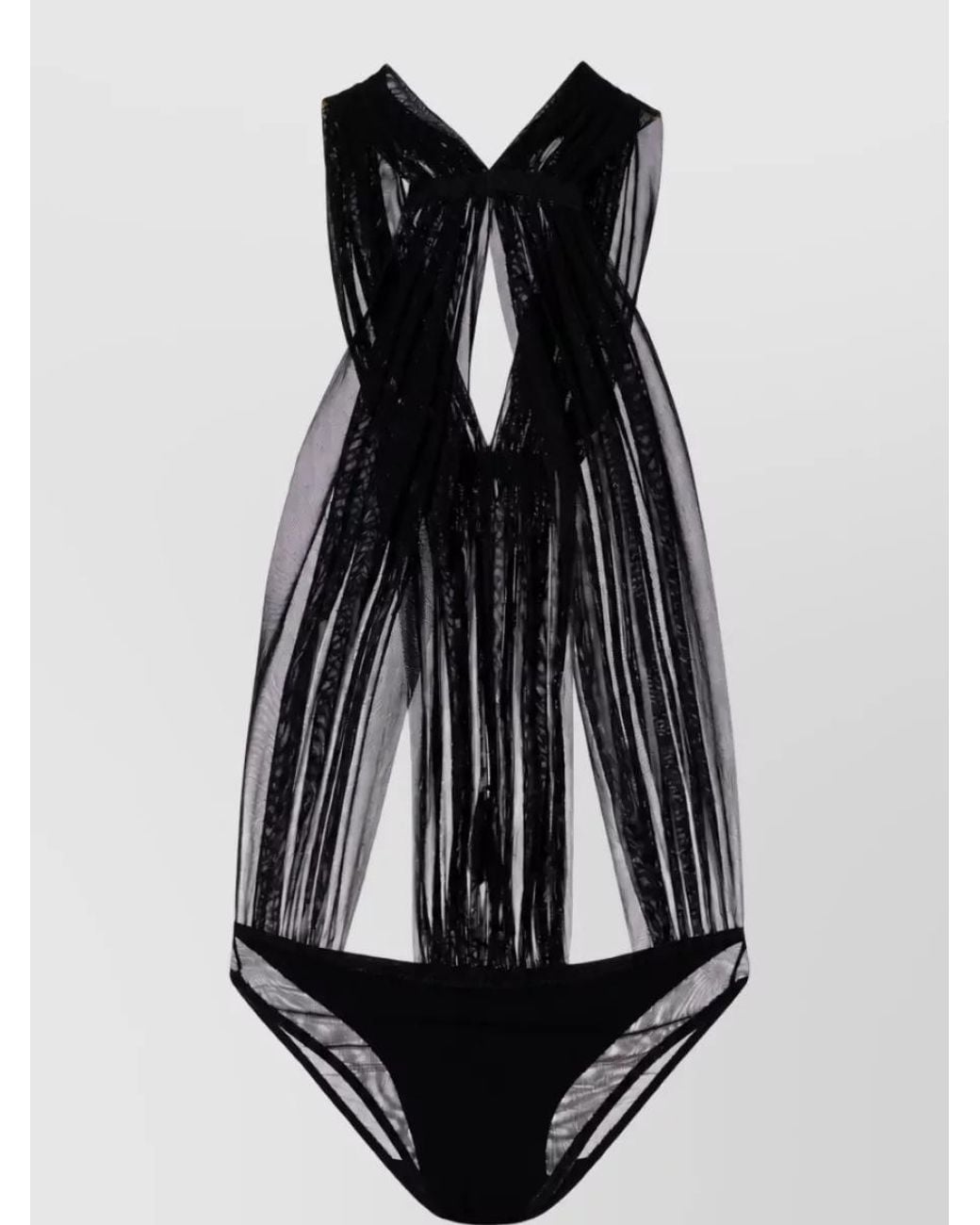 Rick Owens Black Miami One-Piece Swimsuit