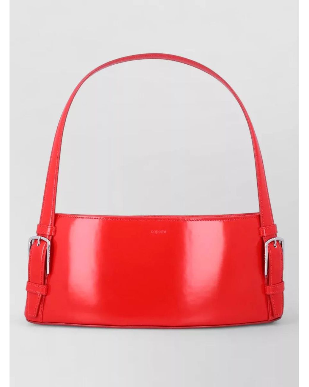 Coperni Red Swipe Leather Shoulder Bag