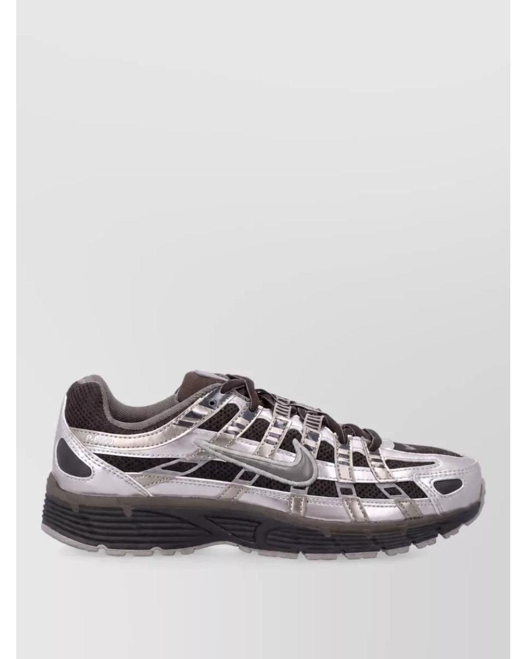 Nike Gray P-6000 Low-Top Sneakers