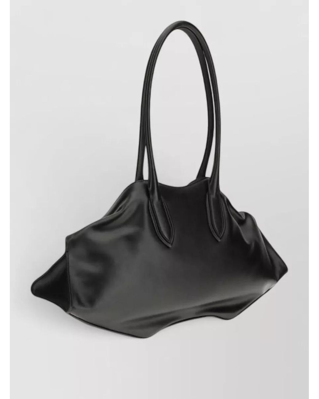 McQueen Black Calf Leather Shoulder Bag