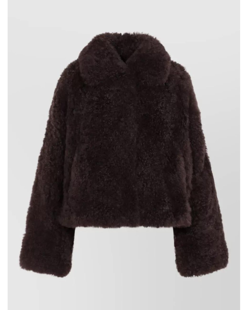 Yves Salomon Black Shearling Jacket