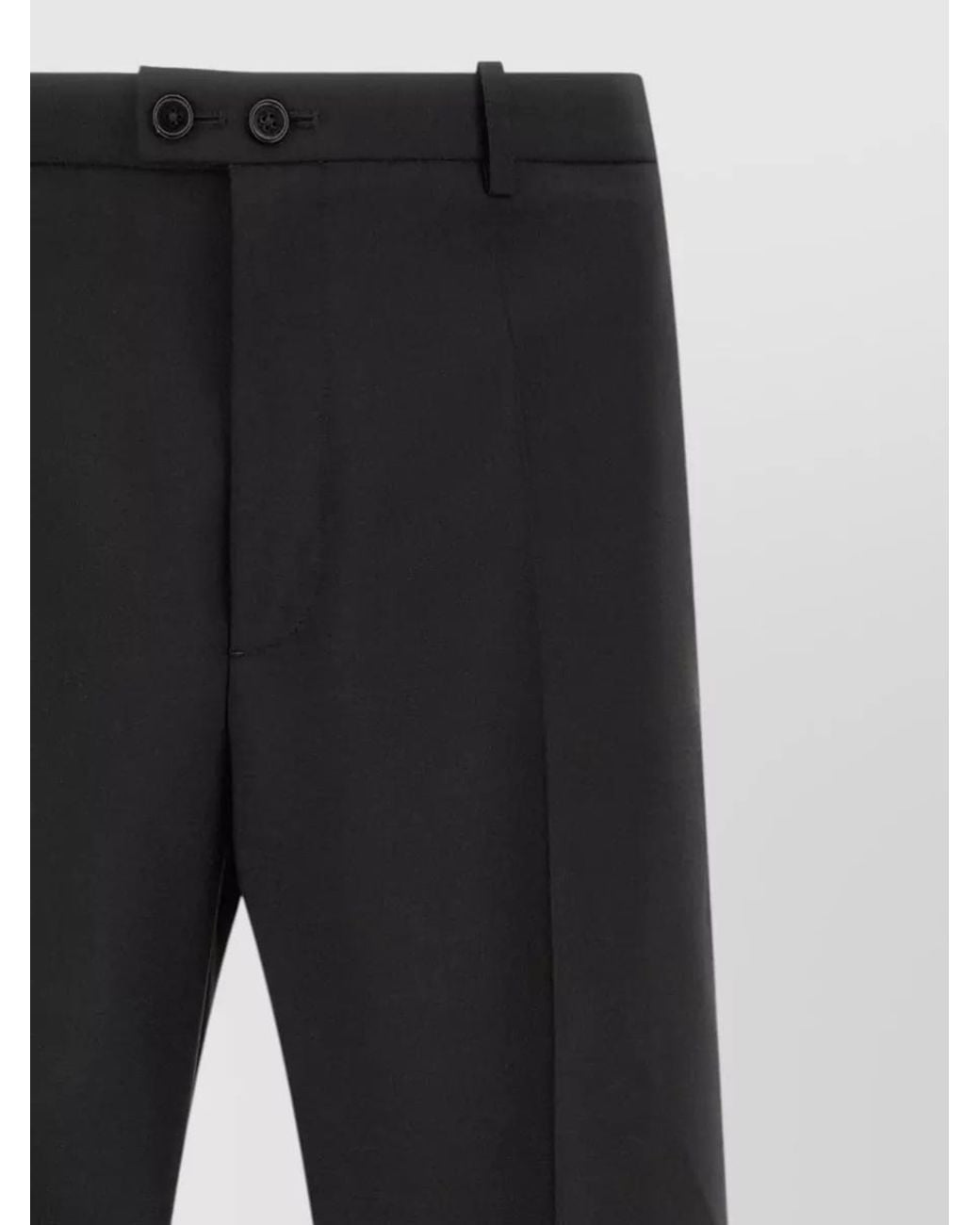 Jil Sander Black Wool Mohair Straight Leg Tailored Trousers for men