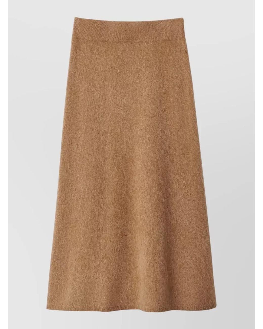 Lisa Yang Brown Cashmere Asta Midi Skirt