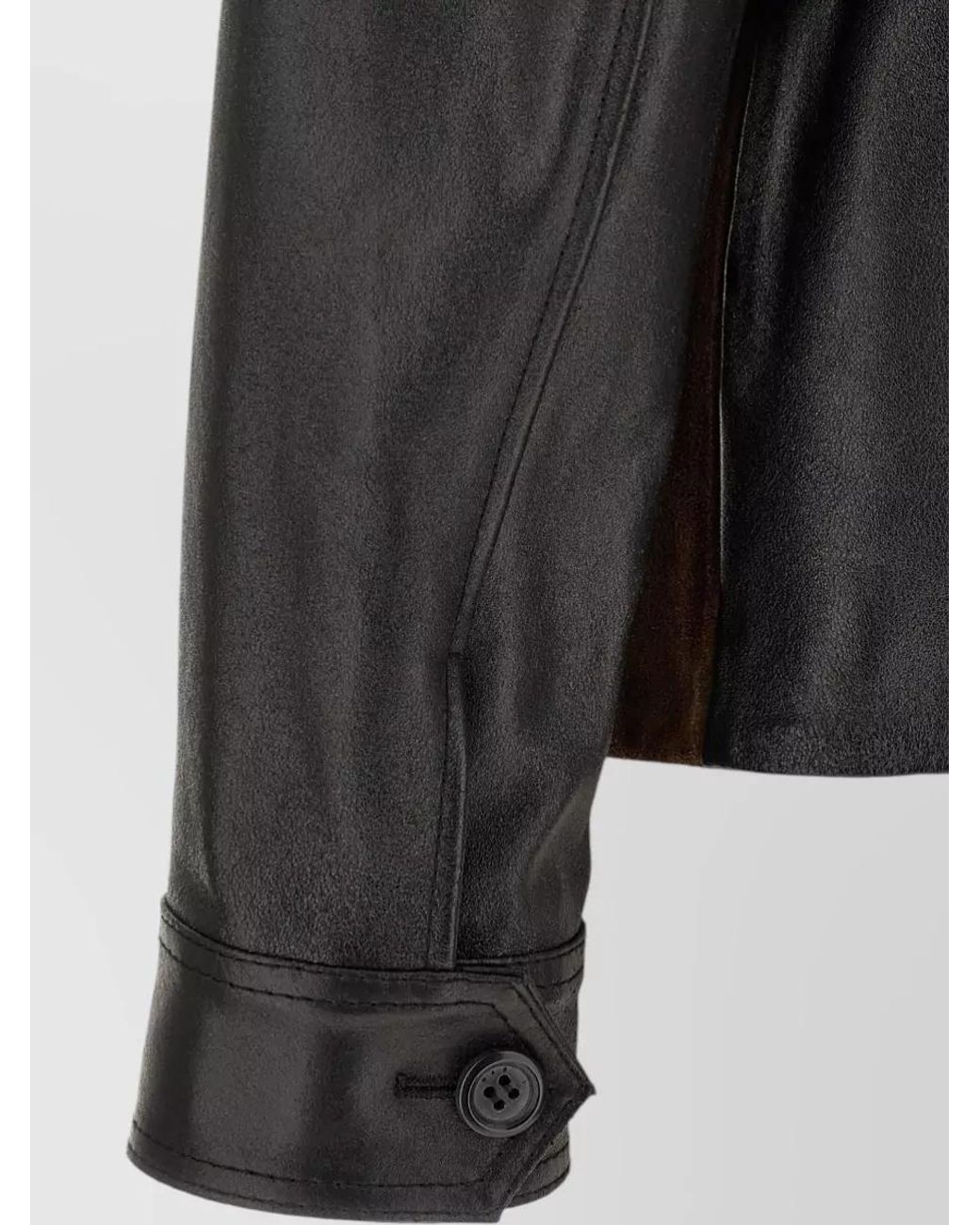 Marni Brown Leather Jacket for men