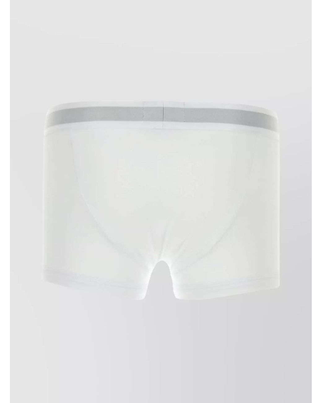 Emporio Armani White Stretch Cotton Boxer Briefs for men