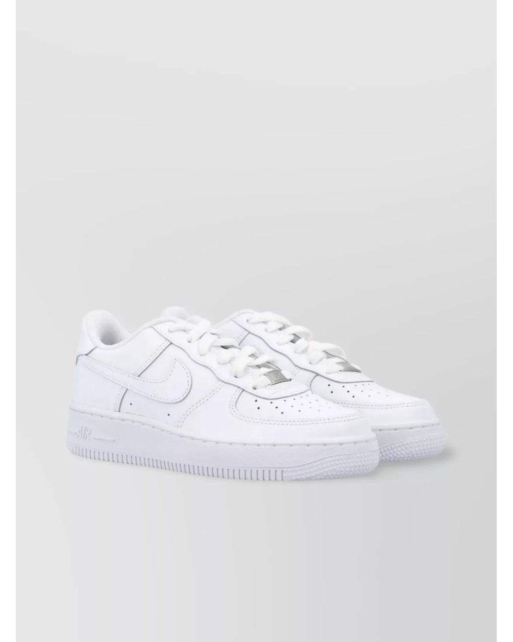 Nike White Leather Low-Top Sneakers