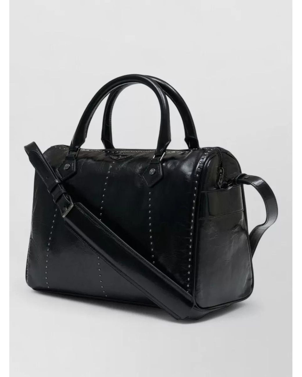 Zadig & Voltaire Black Medium Calfskin Shoulder Bag