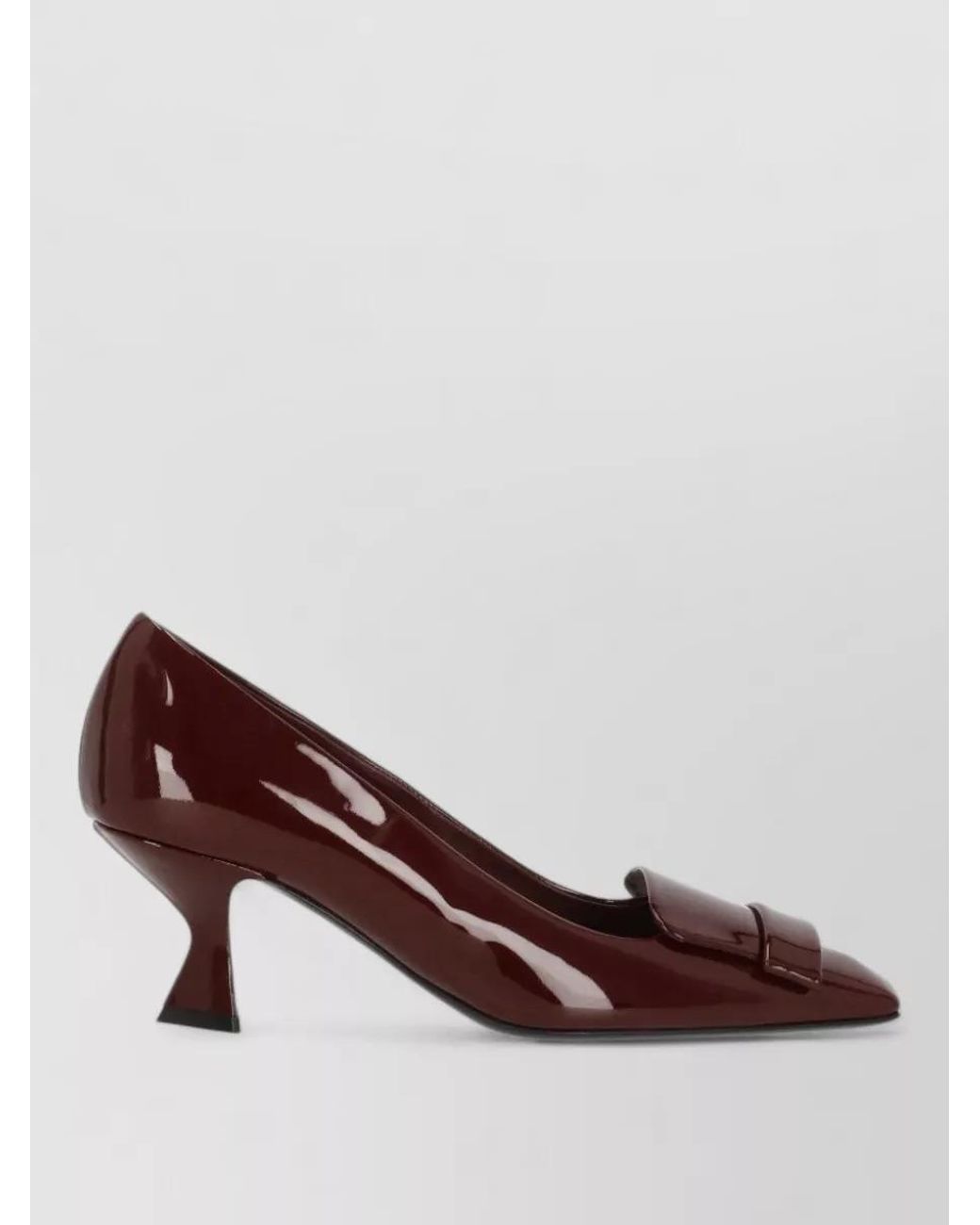 Sergio Rossi Brown Patent Leather High Heel Pumps