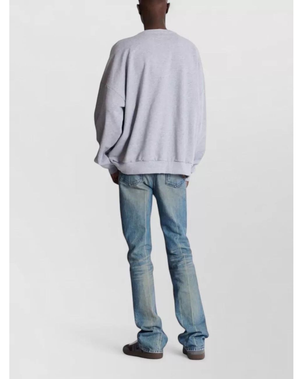 Balmain White Crewneck T-Shirt for men