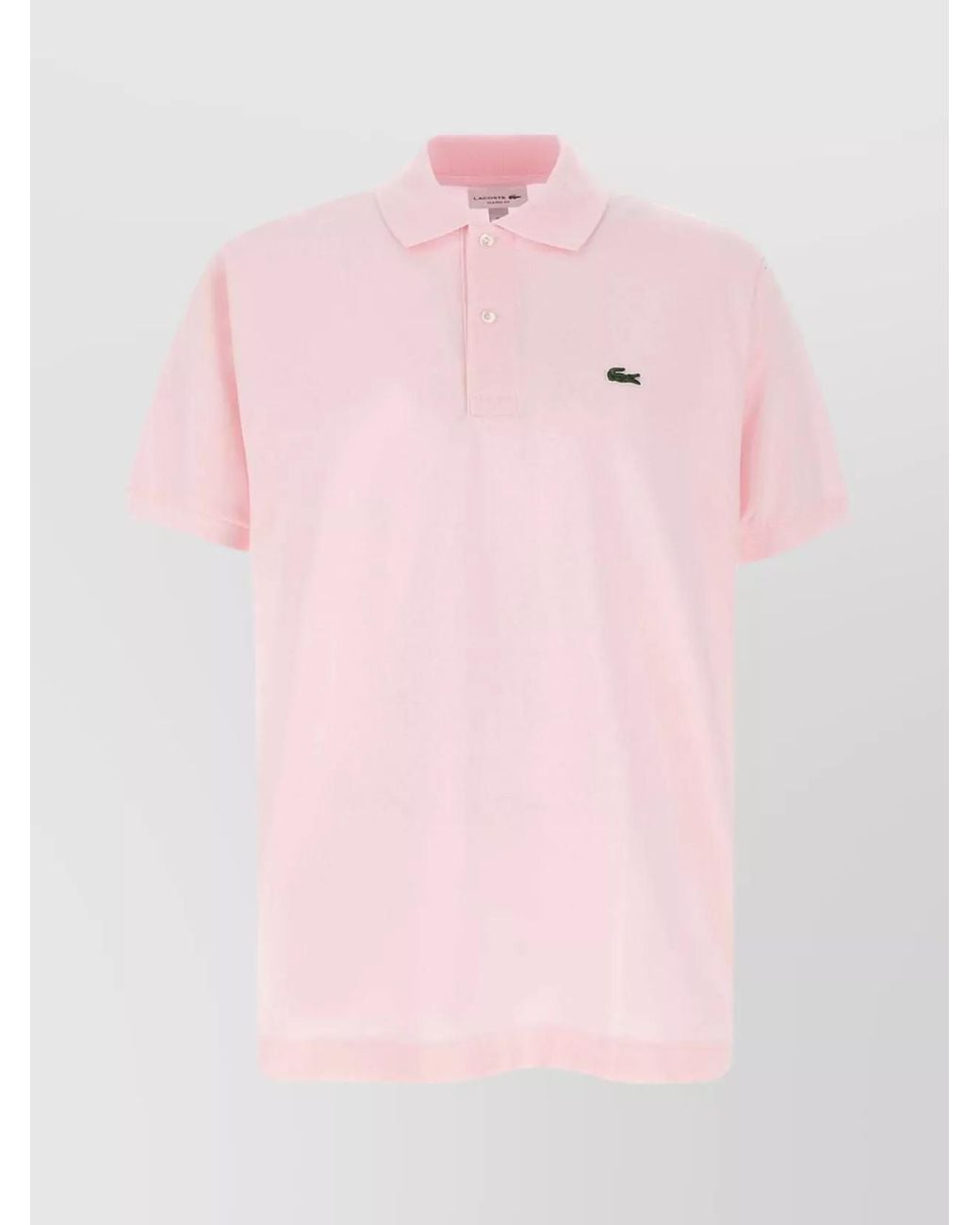 Lacoste Pink Cotton Piqué Short-Sleeve Polo Shirt for men