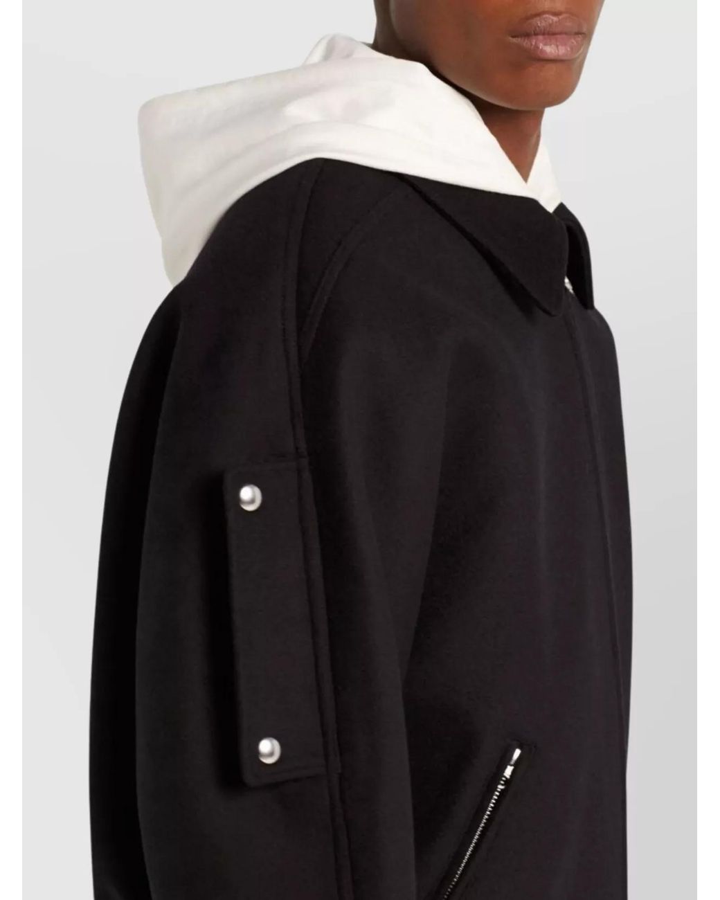 Courreges Black Silk Wool Lightweight Jacket for men