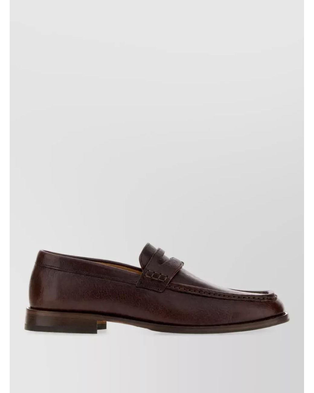 Our Legacy Brown Leather Loafers for men