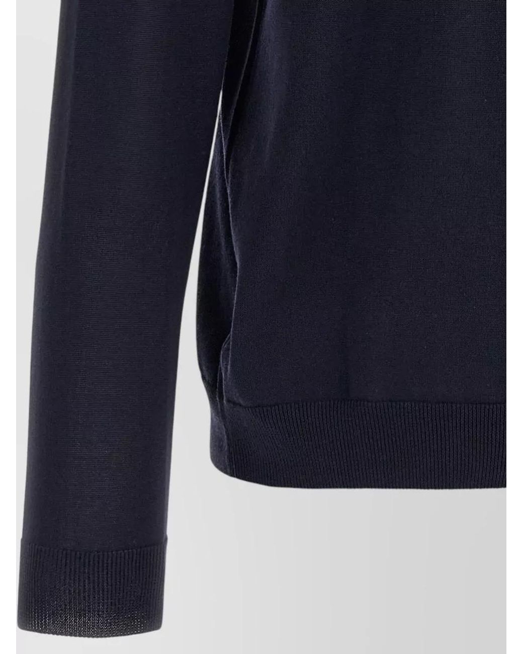 Zanone Blue Cotton Crew Neck Long Sleeve Jumper for men