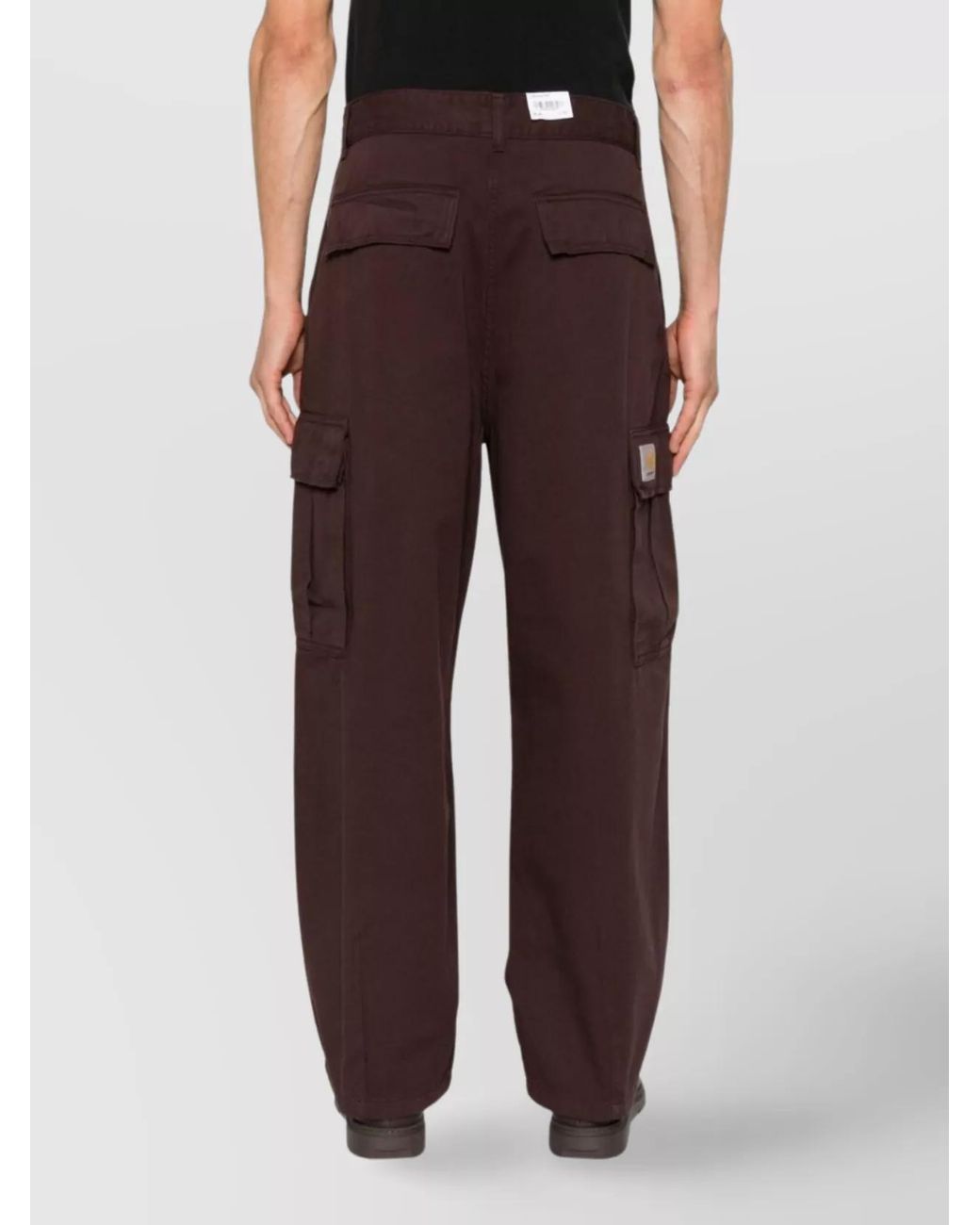 Carhartt Purple Organic Cotton Straight-Leg Cargo Trousers for men